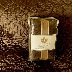 Court of Versailles brown silk pillow shams